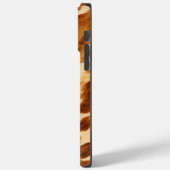 Western crème bruin Koeienhuid Case-Mate iPhone Case (Achterkant / Links)