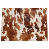 Western crème bruin Koeienhuid Groot Cadeauzakje (Voorkant)