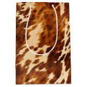 Western crème bruin Koeienhuid Medium Cadeauzakje (Voorkant)