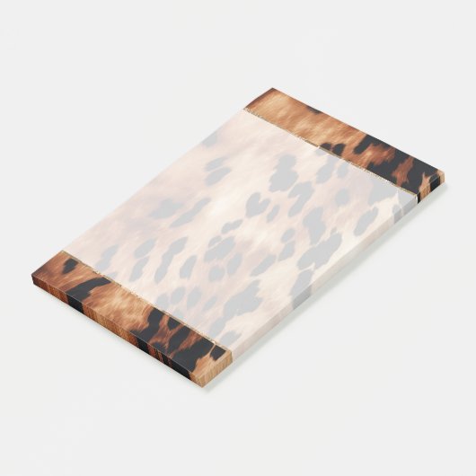 Western crème bruin Koeienhuid Post-it® Notes (Schuin)