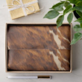 Western crème bruin Koeienhuid Tissuepapier (Geschenk)