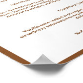 Western Cupcake bruiloft menu teken dessert teken Poster (Hoek)