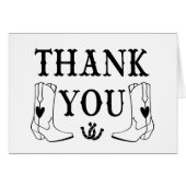 Western Dank je Cowboy Boots country Wedding (Voorkant Horizontaal)