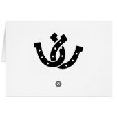 Western Dank je Hoefijzer Land Weddenschap Zwart (Achterkant Horizontaal)