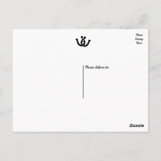 Western Dank u Cowboy Boot Country Wedding Briefkaart (Achterkant)