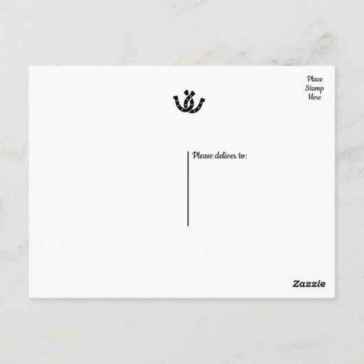 Western dank u hout cowboy boot land bruiloft briefkaart (Achterkant)