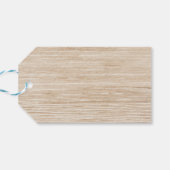 Western dank u hout cowboy boot land bruiloft cadeaulabel (Achterkant Horizontaal)