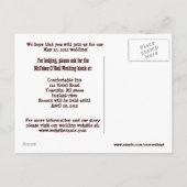 Western De datum opslaan Briefkaart (Achterkant)