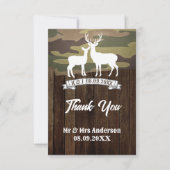 Western de jacht is over bruiloft foto bedankkaart (Voorkant)