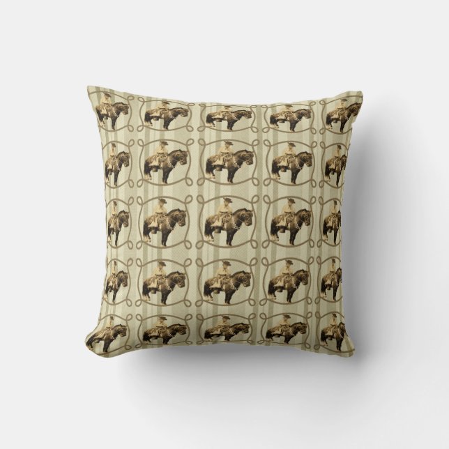 Western decor Pillow  Cowboy Kussen (Voorkant)