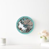 Western decor ronde klok (Huis)