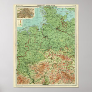 Western deel Duitsland Poster