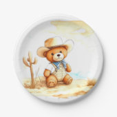  Western Delight Cowboy Baby shower Papieren Bordje (Voorkant)