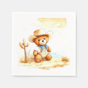 Western Delight Cowboy Baby showers servetten