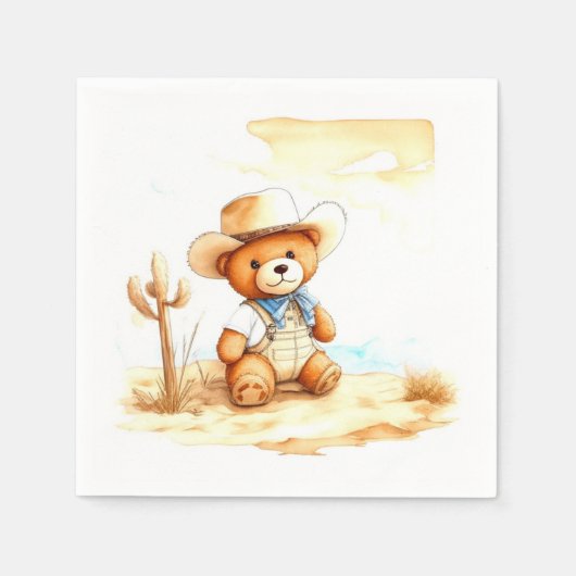  Western Delight Cowboy Baby showers servetten (Voorkant)