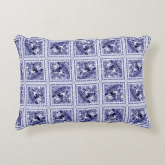 Western Denim Blue Delft Tile  Accent Kussen