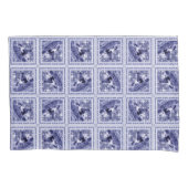 Western Denim Blue Delft Tile  Kussensloop (Voorkant)