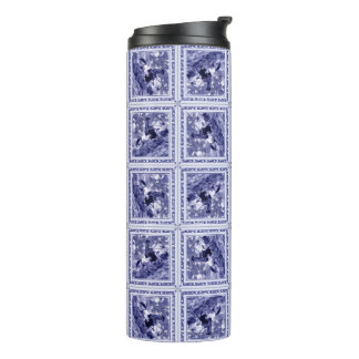 Western Denim Blue Delft Tile - Thermal Tumbler Thermosbeker