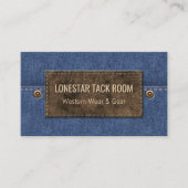 Western Denim Blue | Lederen Label Landenbedrijf (Voorkant)