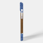 Western denim, leer, parels en Rozen Case-Mate iPhone Case (Achterkant / Links)