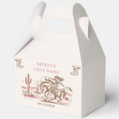 Western Desert Boots Rodeo Birthday Bedankdoosjes (Voorkant)