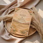 Western Desert Canyon Wedding Kaart