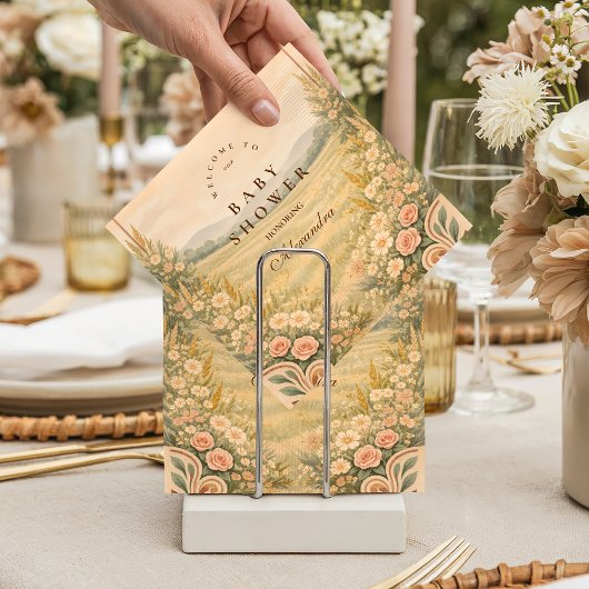 Western Desert Floral Baby Shower Servet