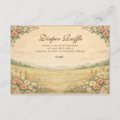 Western Desert Floral Diapper Raffle  Informatiekaartje (Voorkant)