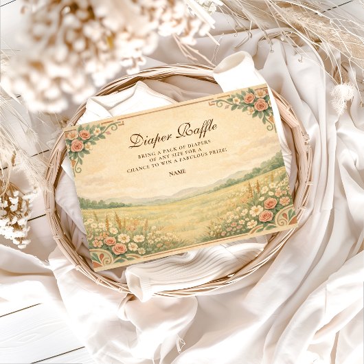 Western Desert Floral Diapper Raffle  Informatiekaartje
