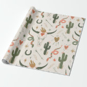 Western Desert Love Wrapping Paper Cadeaupapier (Uitgerold)