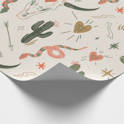 Western Desert Love Wrapping Paper Cadeaupapier (Hoek)