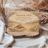 Western Desert Ranch Wedding Bedankkaart