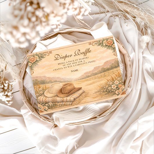 Western Desert Saddle Luier Raffle  Informatiekaartje