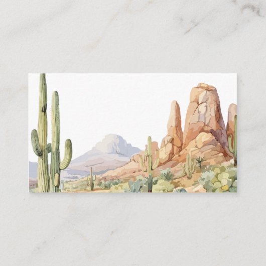 Western Diaper Raffle Ticket Informatiekaartje (Achterkant)