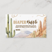 Western Diaper Raffle Ticket Informatiekaartje (Voorkant)