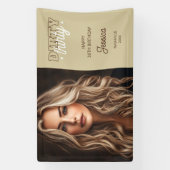 Western Dirty Thirty Photo 30ste verjaardagsfeestj Spandoek (Verticaal)