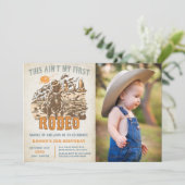 Western Dit is niet mijn eerste Rodeo 2e Verjaarda Kaart (Staand voorkant)