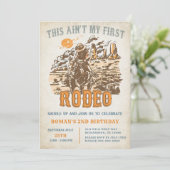 Western Dit is niet mijn eerste Rodeo 2e Verjaarda Kaart (Staand voorkant)