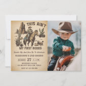 Western Dit is niet mijn eerste Rodeo 2e Verjaarda Kaart (Voorkant)