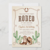 Western Dit is niet mijn eerste Rodeo 2e Verjaarda Kaart (Voorkant)