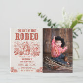 Western Dit is niet mijn eerste Rodeo 2e Verjaarda Kaart (Staand voorkant)