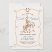 Western Dit is niet mijn eerste Rodeo 2e Verjaarda Kaart (Voorkant)