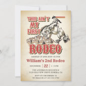 Western Dit is niet mijn eerste Rodeo 2e Verjaarda Kaart (Voorkant)