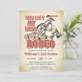 Western Dit is niet mijn eerste Rodeo 2e Verjaarda Kaart (Staand voorkant)