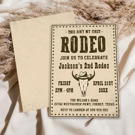 Western Dit is niet mijn eerste Rodeo 2e Verjaarda Kaart