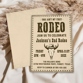 Western Dit is niet mijn eerste Rodeo 2e Verjaarda Kaart