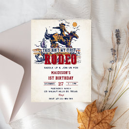 Western Dit is niet mijn eerste Rodeo 2e Verjaarda Kaart