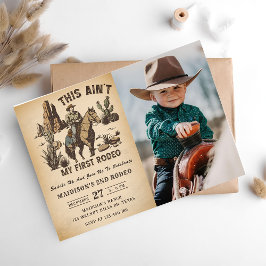 Western Dit is niet mijn eerste Rodeo 2e Verjaarda Kaart