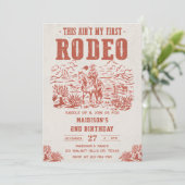 Western Dit is niet mijn eerste Rodeo 2e Verjaarda Kaart (Staand voorkant)