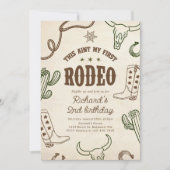 Western Dit is niet mijn eerste Rodeo 2e Verjaarda Kaart (Voorkant)